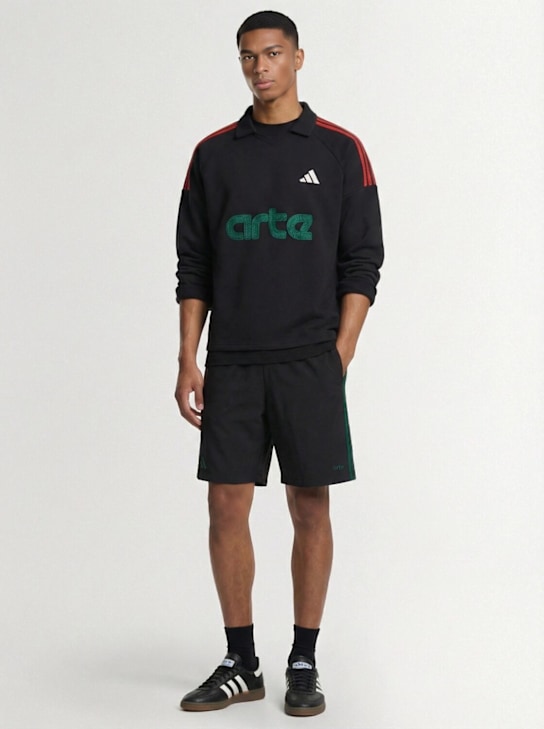 adidas Originals: Arte Antwerp shorts - Black - men_1 | Luisa Via Roma