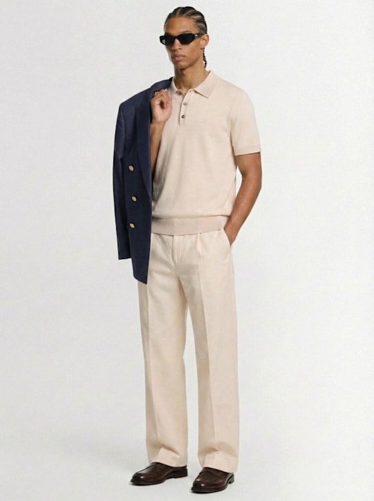 Dsquared2: Easy Zoot pants - Off White - men_1 | Luisa Via Roma