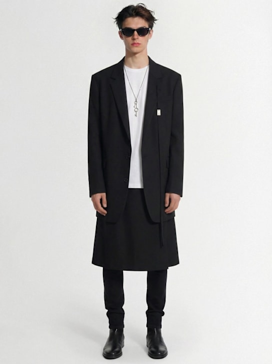 Ann Demeulemeester: Anthoon high comfort tailored jacket - Black - men_1 | Luisa Via Roma