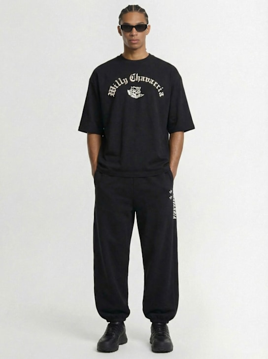 adidas Originals: Willy Chavarria cotton blend t-shirt - Schwarz - men_1 | Luisa Via Roma