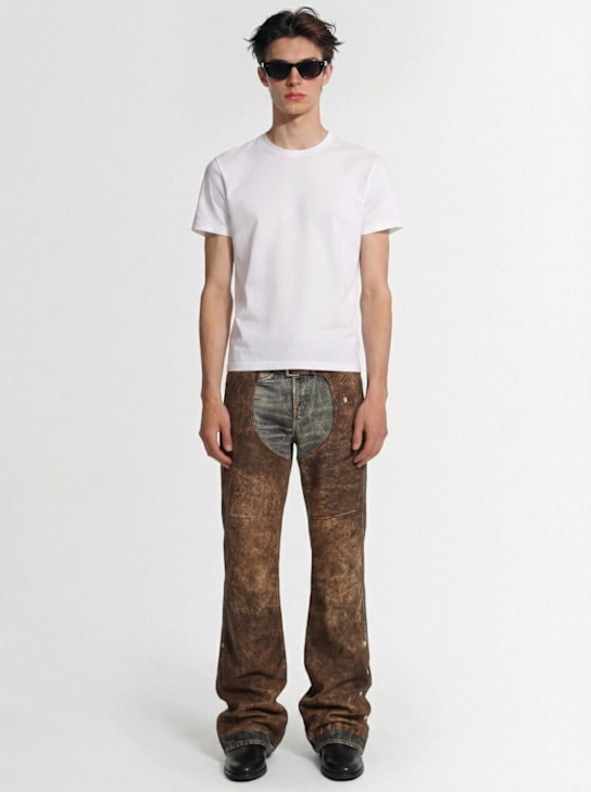 Acne Studios: Jeans loose fit - Blu/Marrone - men_1 | Luisa Via Roma
