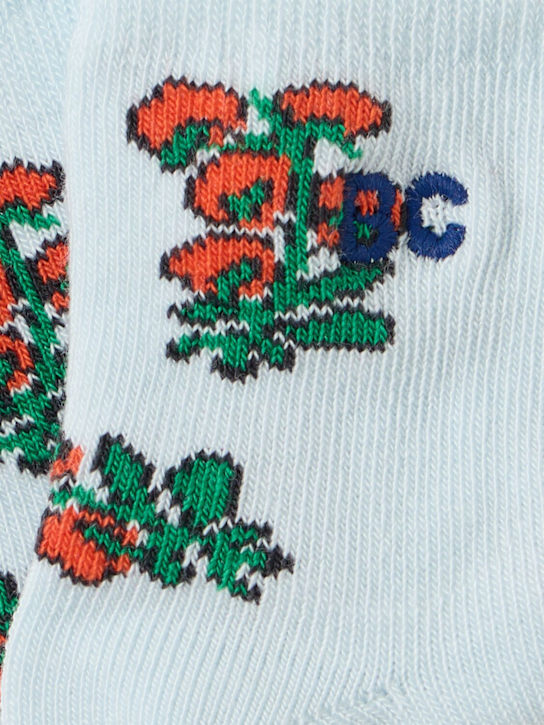 Bobo Choses: Cotton blend socks - 그레이 - kids-girls_1 | Luisa Via Roma