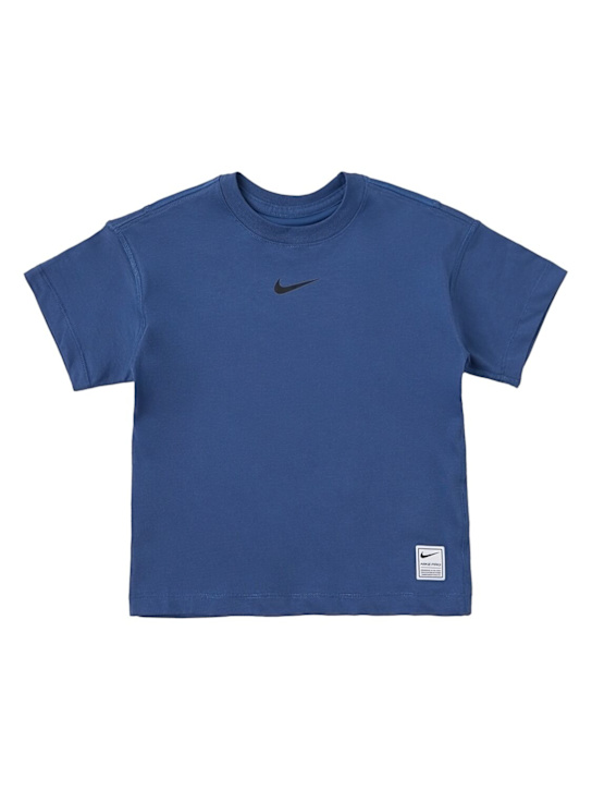 Nike: Performance t-shirt - Mystic Navy/Bla - kids-boys_0 | Luisa Via Roma