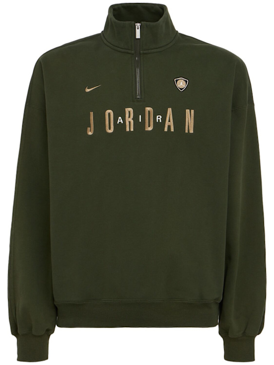 Jordan: Flight Fleece half-zip sweatshirt - Cargo Khaki/Kha - men_0 | Luisa Via Roma