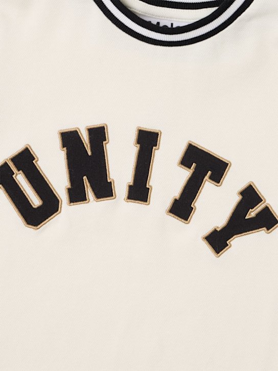 Molo: Printed cotton jersey t-shirt - White - kids-boys_1 | Luisa Via Roma