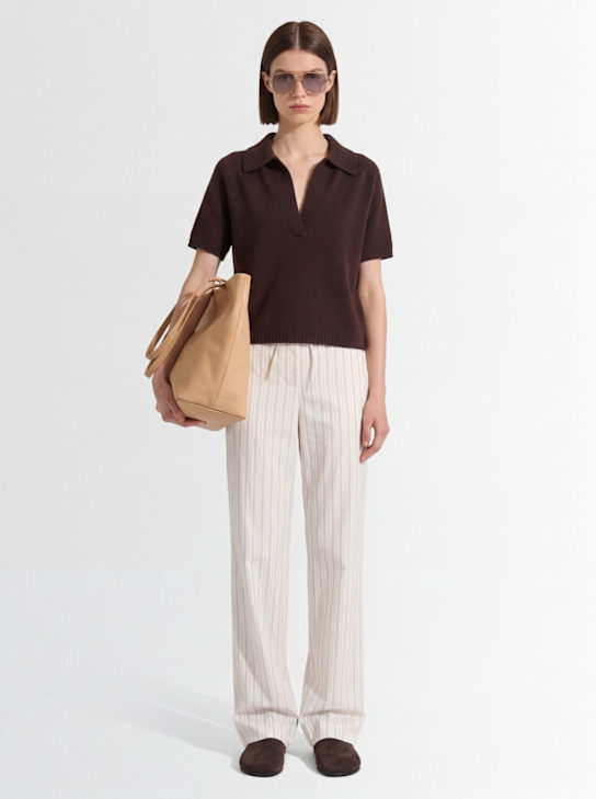 Kujten: Aenor Polo针织衫 - 棕色 - women_1 | Luisa Via Roma