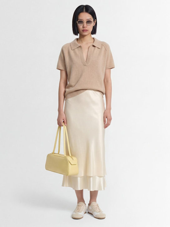 Kujten: Aenor polo sweater - Beige - women_1 | Luisa Via Roma