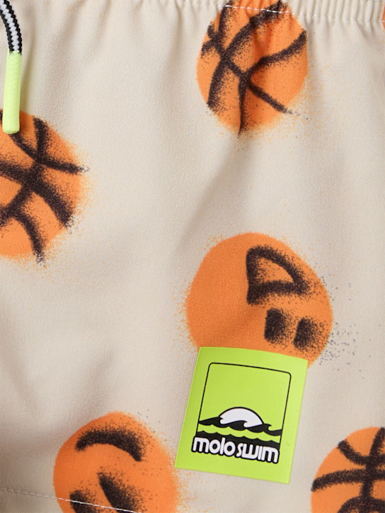 Molo: Printed recycled nylon swim shorts - 多色 - kids-boys_1 | Luisa Via Roma