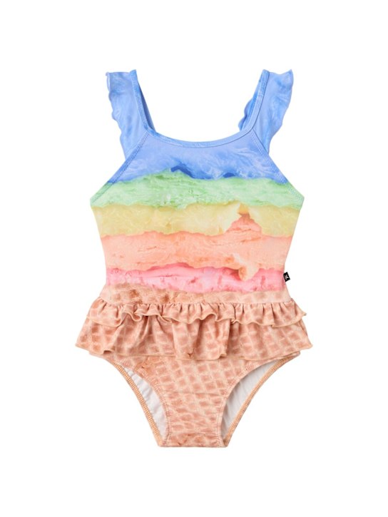 Molo: Printed lycra one piece swimsuit - 多色 - kids-girls_0 | Luisa Via Roma