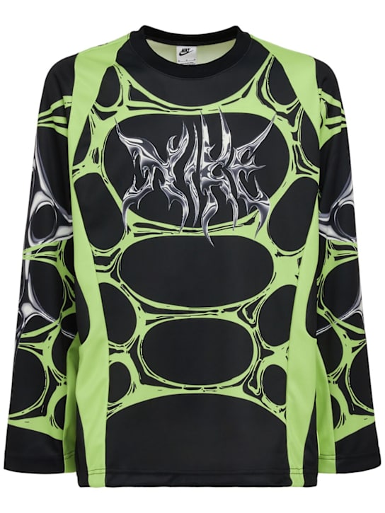 Nike: Project F.R.O.G. Jelly Cage jersey - Black/Volt Ice/ - men_0 | Luisa Via Roma