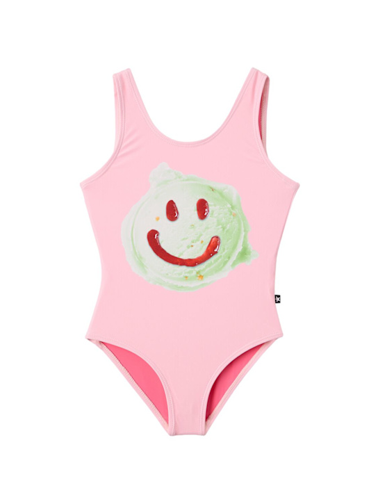 Molo: Printed recycled one piece swimsuit - 多色 - kids-girls_0 | Luisa Via Roma