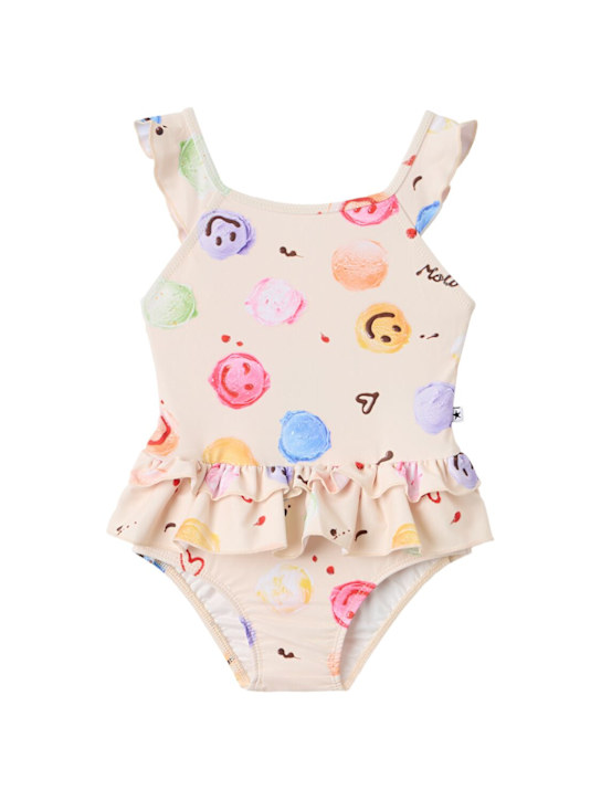 Molo: Printed lycra one piece swimsuit - 多色 - kids-girls_0 | Luisa Via Roma