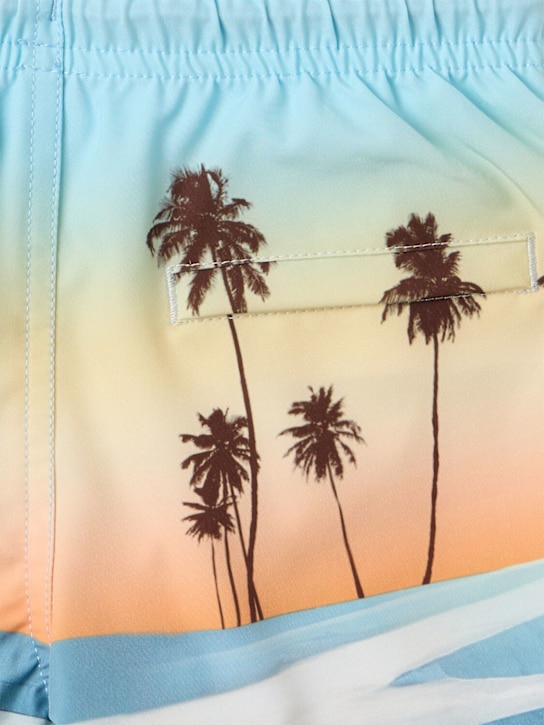 Molo: Printed recycled nylon swim shorts - 多色 - kids-boys_1 | Luisa Via Roma