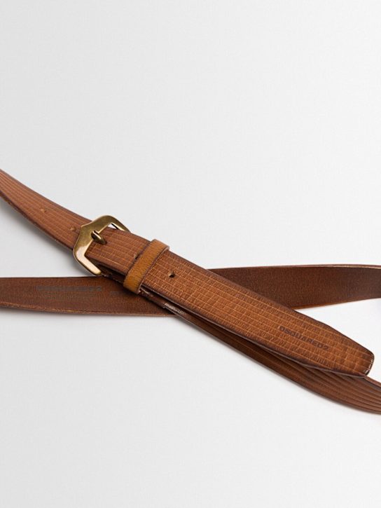 Dsquared2: Cinturón de piel - Café - men_1 | Luisa Via Roma