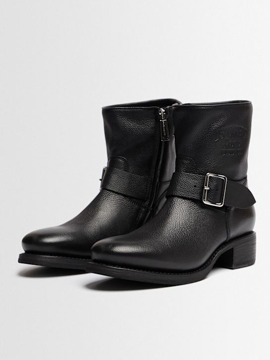 Dsquared2: Botas de piel - Negro - men_1 | Luisa Via Roma