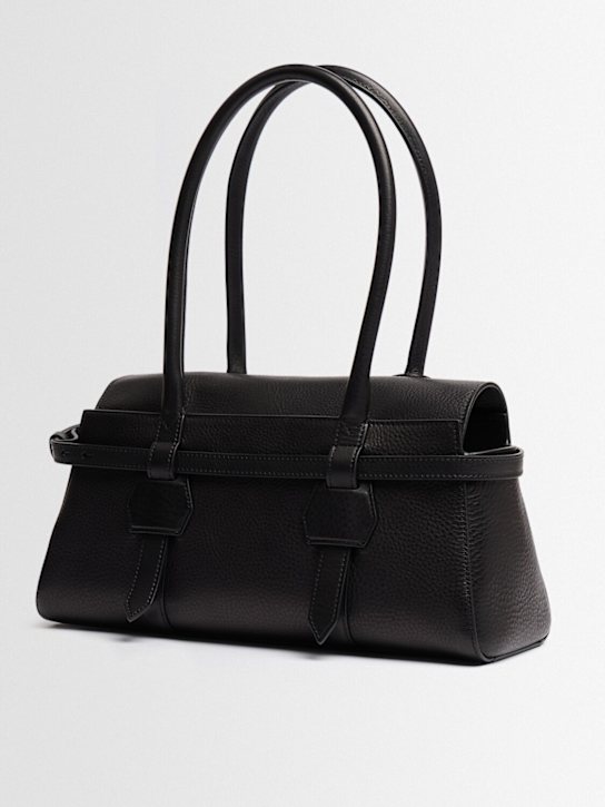 Dsquared2: Twin皮革单肩包 - 黑色 - women_1 | Luisa Via Roma