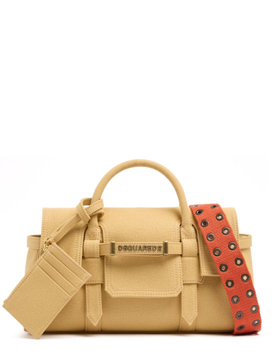 Dsquared2: Twin Utility皮革单肩包 - Zabaione/Aranci - women_0 | Luisa Via Roma