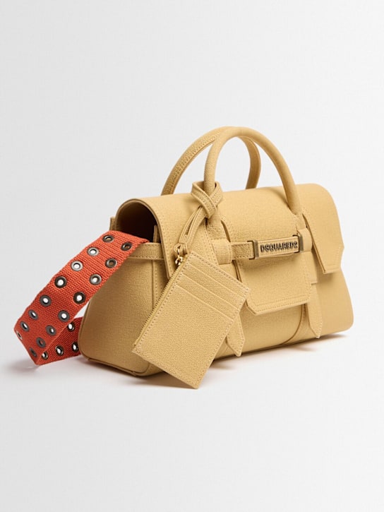 Dsquared2: Twin Utility皮革单肩包 - Zabaione/Aranci - women_1 | Luisa Via Roma
