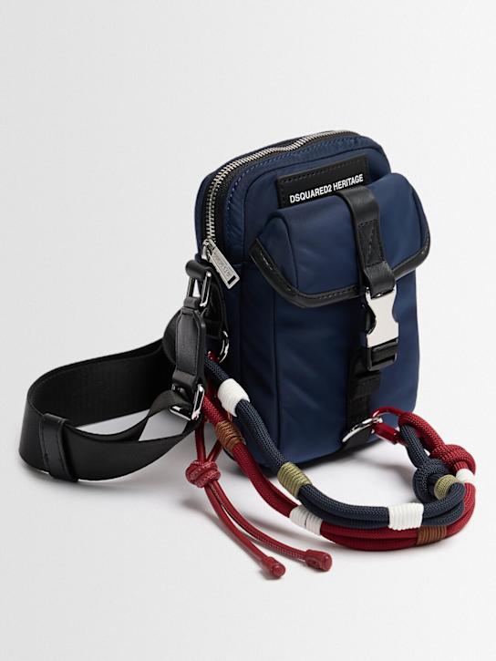 Dsquared2: 尼龙斜挎包 - 海军蓝 - men_1 | Luisa Via Roma