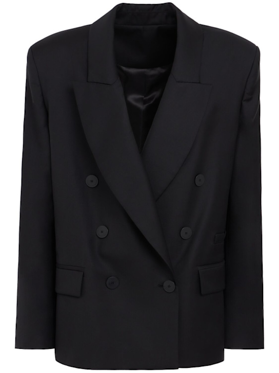 Marcell Pustul: Double breast blazer - 黑色 - women_0 | Luisa Via Roma