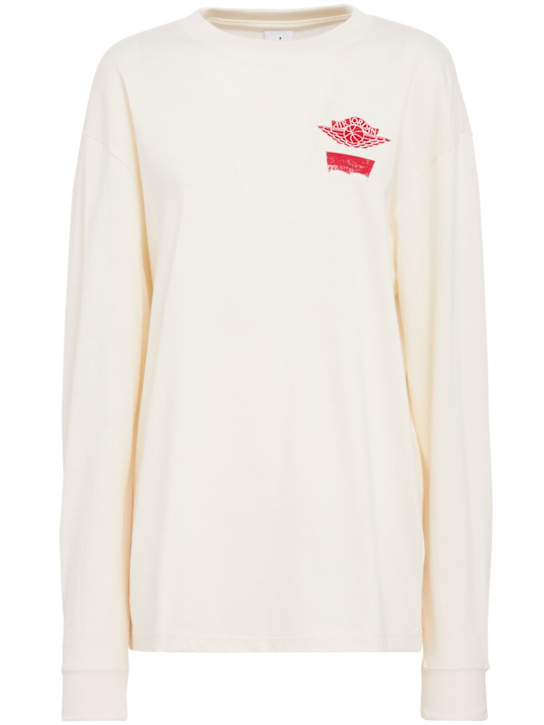 Jordan: M J Levi's t-shirt - Palivr/Black - women_0 | Luisa Via Roma