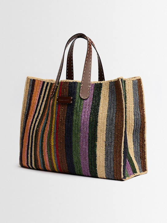 Dsquared2: Summer Dream raffia tote bag - 멀티컬러 - women_1 | Luisa Via Roma