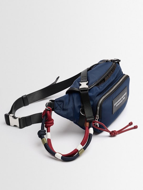 Dsquared2: 尼龙腰包 - 海军蓝 - men_1 | Luisa Via Roma