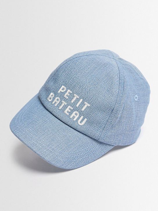 Petit Bateau: Logo cotton hat - 深蓝色 - kids-girls_1 | Luisa Via Roma