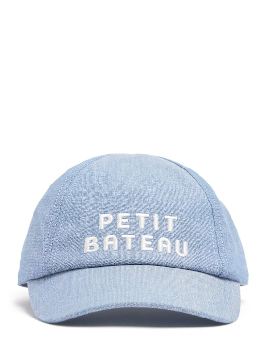 Petit Bateau: Logo cotton hat - 深蓝色 - kids-girls_0 | Luisa Via Roma