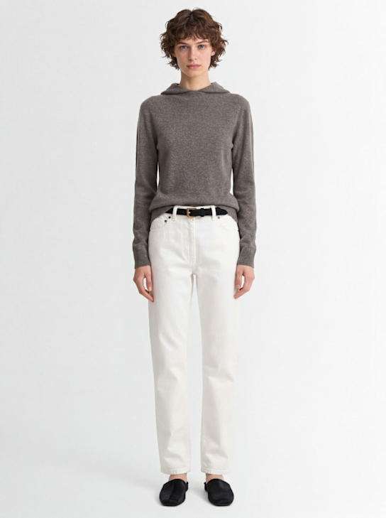 The Row: Maglia Missa in cashmere con cappuccio - Marrone - women_1 | Luisa Via Roma