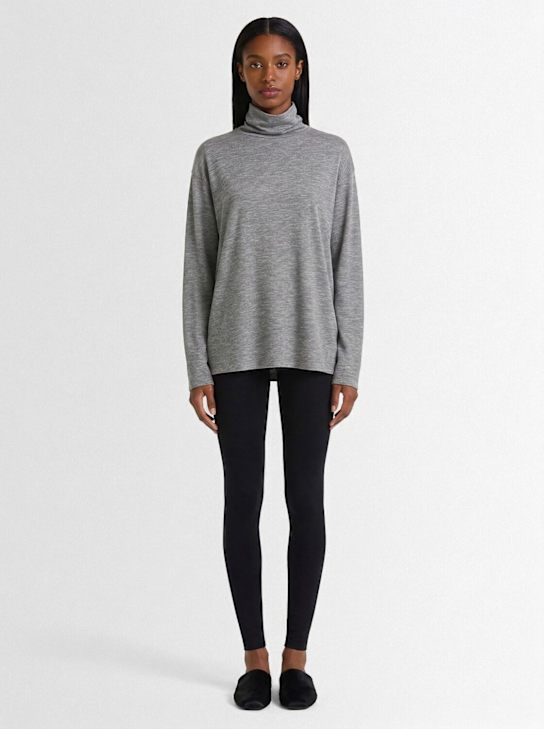 The Row: Mimika stretch viscose leggings - ブラック - women_1 | Luisa Via Roma