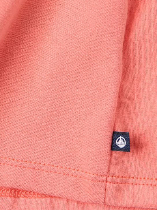 Petit Bateau: Cotton printed t-shirt - Pink - kids-girls_1 | Luisa Via Roma