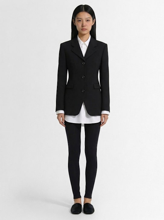 The Row: Fontana羊毛西服夹克 - 黑色 - women_1 | Luisa Via Roma