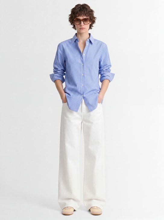 Amiya: Britannia shirt - Blue/White - women_1 | Luisa Via Roma