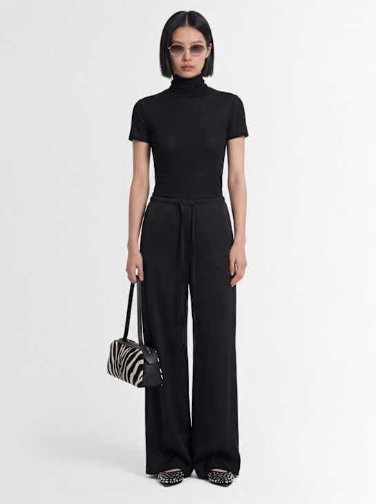 Diana Milkanova: Oda阔腿裤 - 黑色 - women_1 | Luisa Via Roma