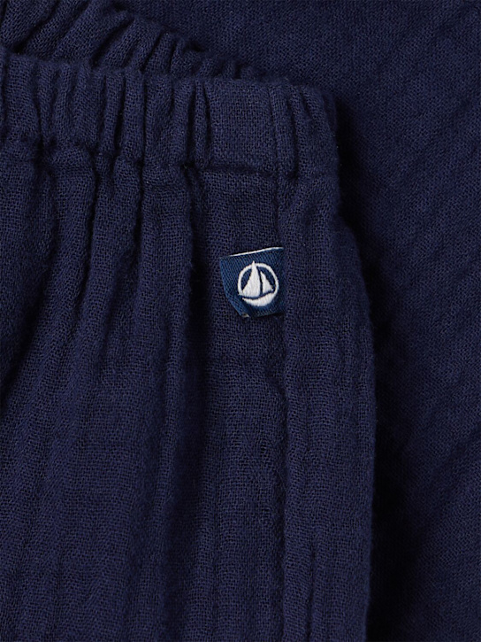 Petit Bateau: Cotton pants - 深蓝色 - kids-girls_1 | Luisa Via Roma