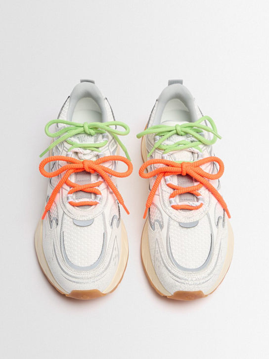 Dsquared2: Logo聚酯&皮革运动鞋 - 多色 - men_1 | Luisa Via Roma