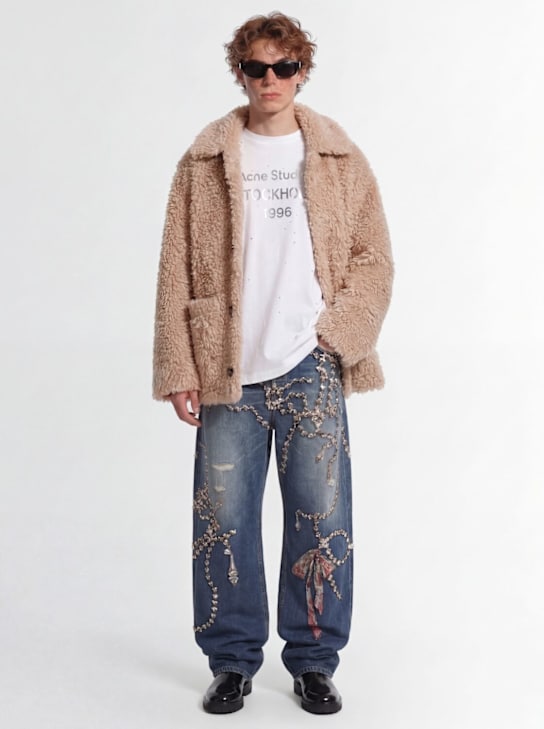 Acne Studios: 1981 U Tlo牛仔裤 - Mid Blue - men_1 | Luisa Via Roma