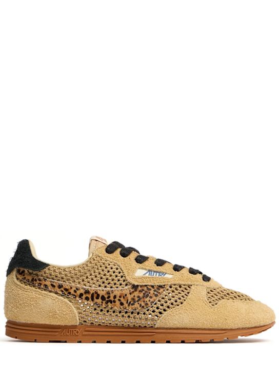 Autry: Windspin Low sneakers - Léopard/Noir - women_0 | Luisa Via Roma