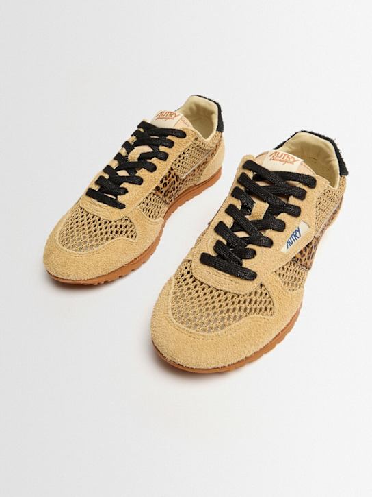 Autry: Windspin Low sneakers - Léopard/Noir - women_1 | Luisa Via Roma