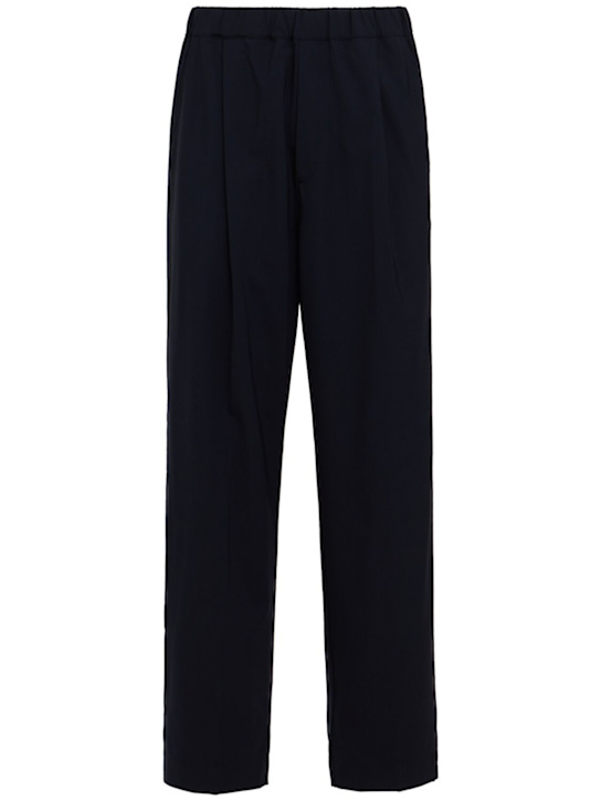 Laneus: 弹力羊毛长裤 - 海军蓝 - men_0 | Luisa Via Roma