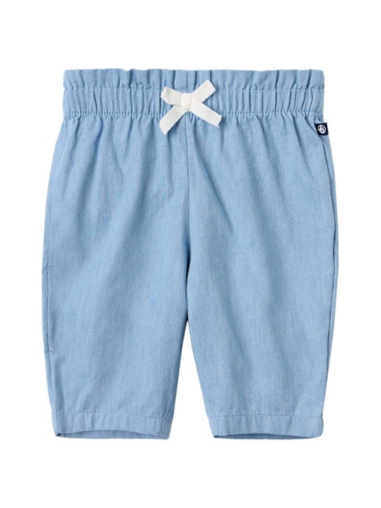 Petit Bateau: Cotton chambray pants - 浅蓝色 - kids-boys_0 | Luisa Via Roma