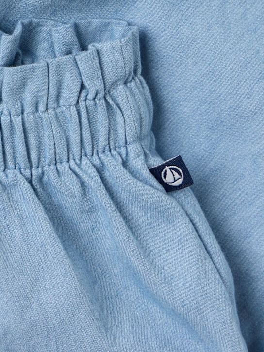 Petit Bateau: Cotton chambray pants - 浅蓝色 - kids-boys_1 | Luisa Via Roma