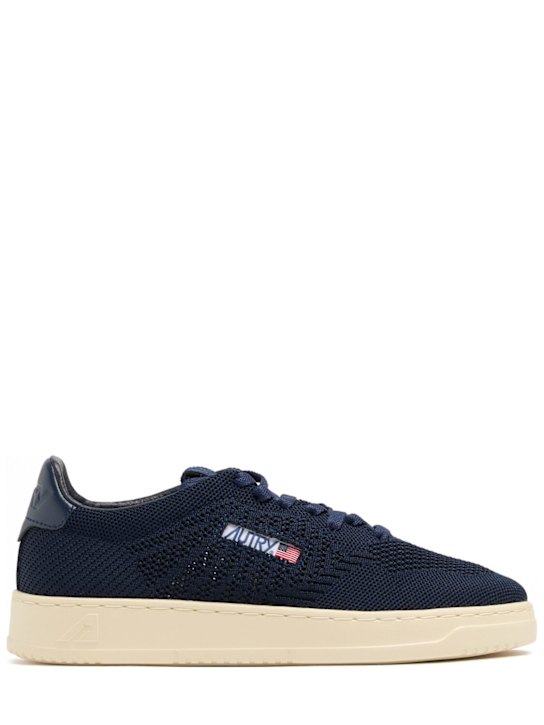 Autry: Easyknit Low sneakers - Space Blue - men_0 | Luisa Via Roma