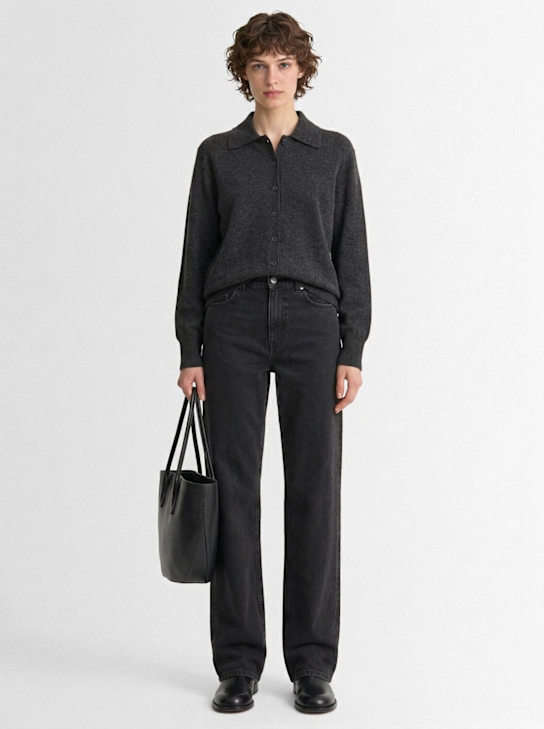 The Row: Lillia knit cashmere cardigan - Black - women_1 | Luisa Via Roma