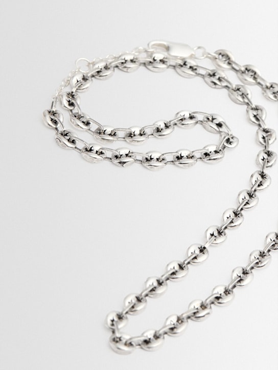 TwoJeys: Calabrote Icon silver necklace - 银色 - men_1 | Luisa Via Roma