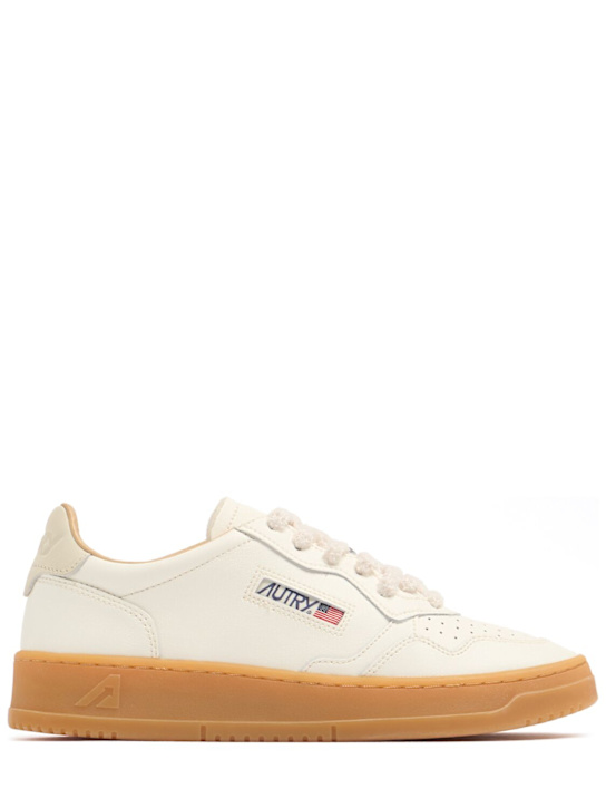Autry: Medalist软皮低帮运动鞋 - Marshmallow - men_0 | Luisa Via Roma