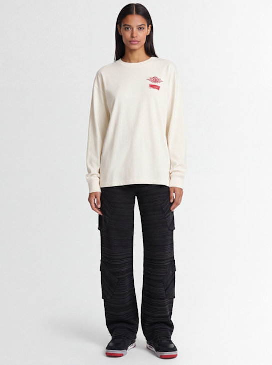 Jordan: M J Levi's t-shirt - Palivr/Black - women_1 | Luisa Via Roma