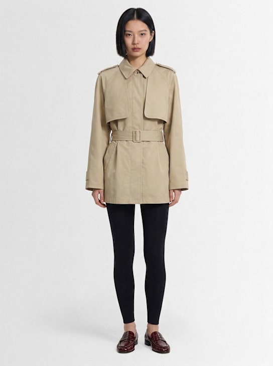 The Row: Tavoris Pima cotton gabardine jacket - Beige - women_1 | Luisa Via Roma