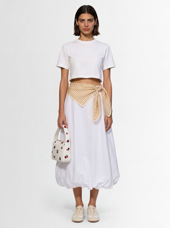 By Malene Birger: Aubrey long skirt - Blanc - women_1 | Luisa Via Roma